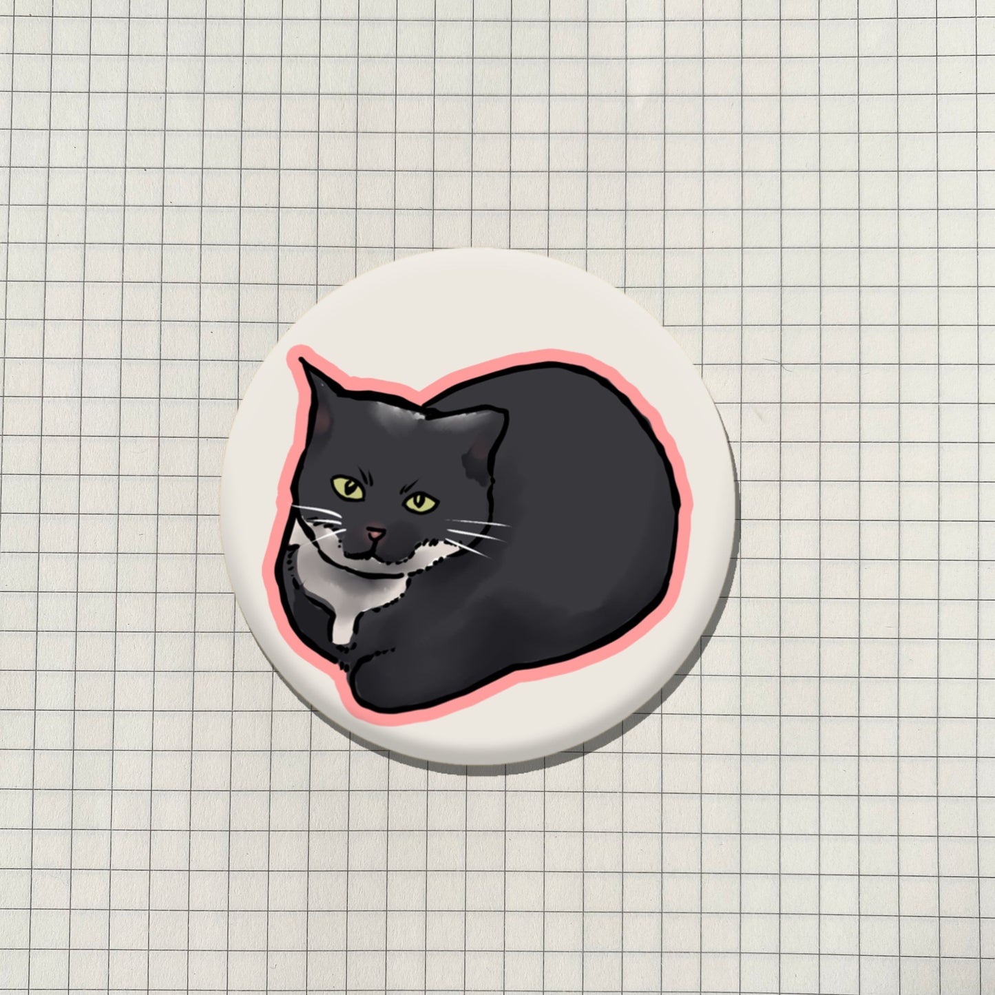 Maxwell Cat Meme Button Pin