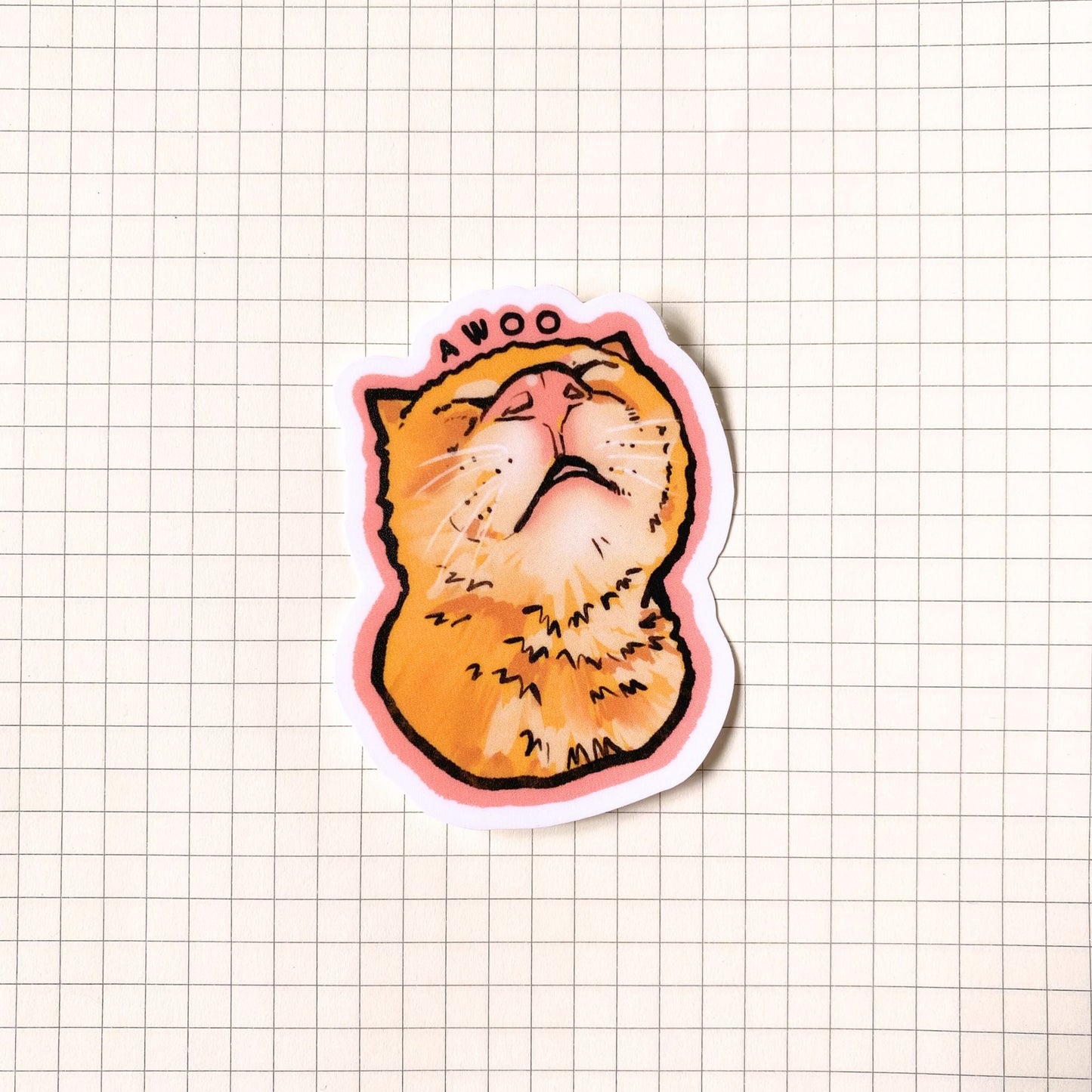 Awoo Cat Meme Sticker