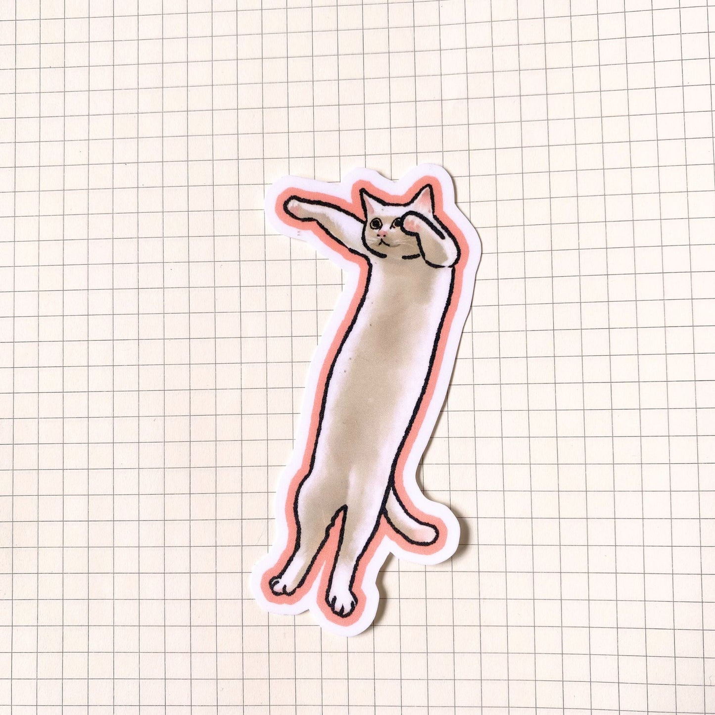 Long Cat Meme Sticker