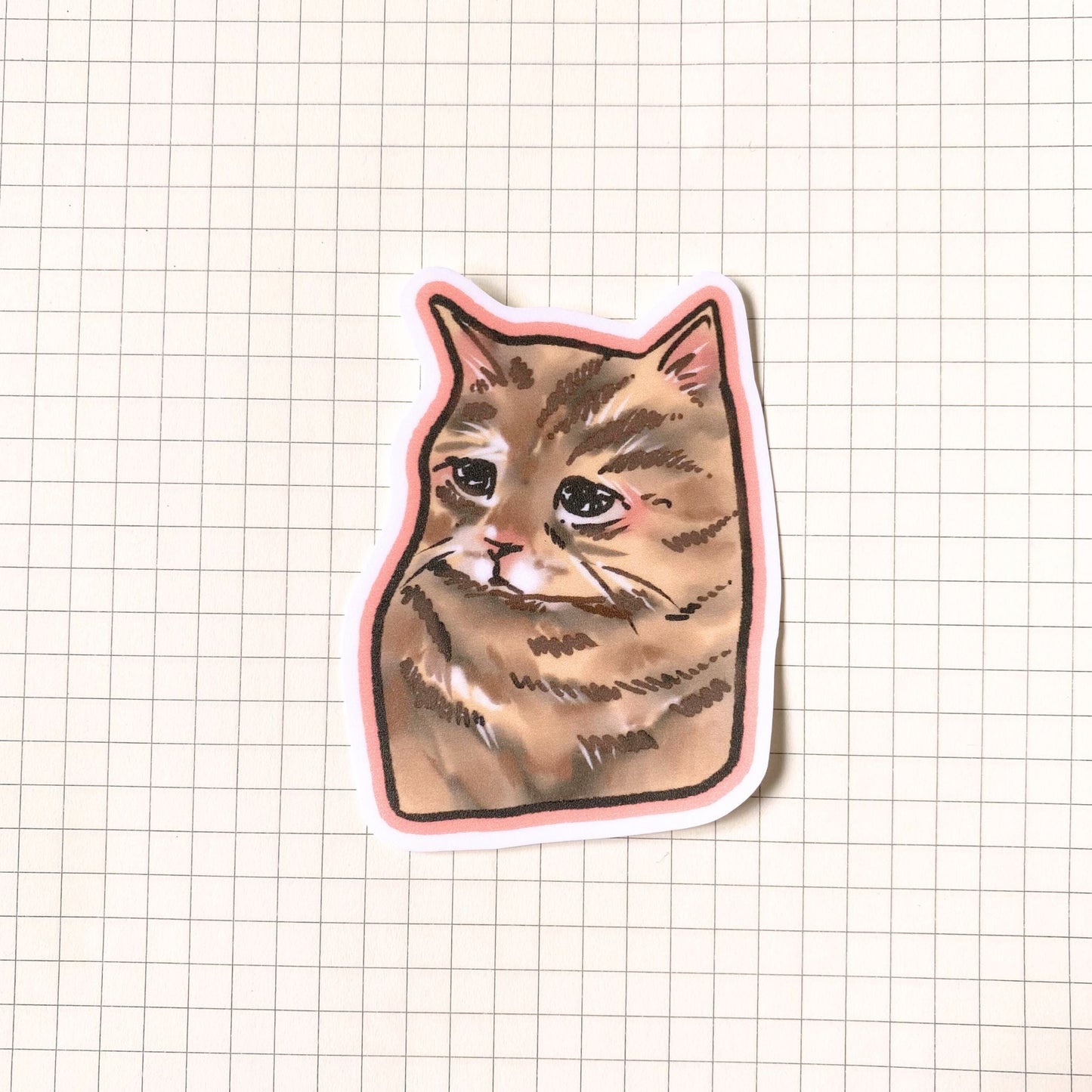 Sad Cat Meme Sticker