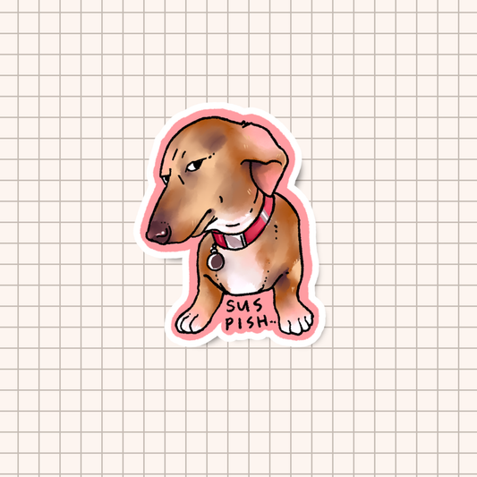 Suspicious Dog Meme Sticker