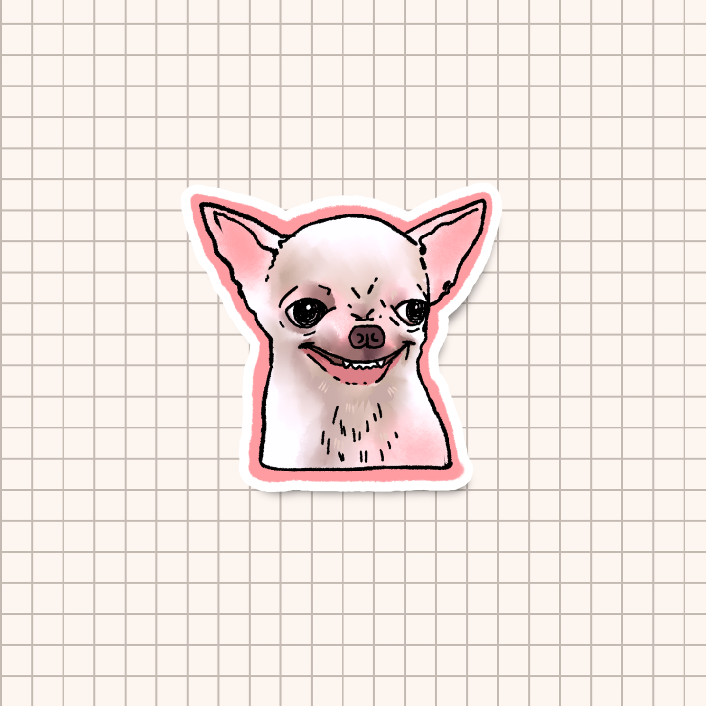 Evil Thoughts Dog Meme Sticker