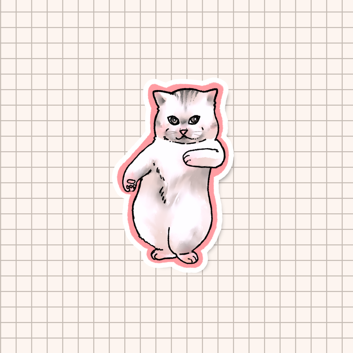 Dancing Cat Meme Sticker