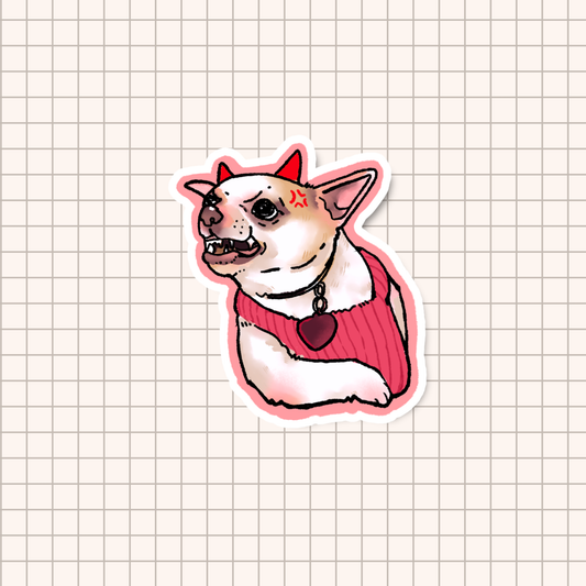 Devil Chihuahua Dog Meme Sticker