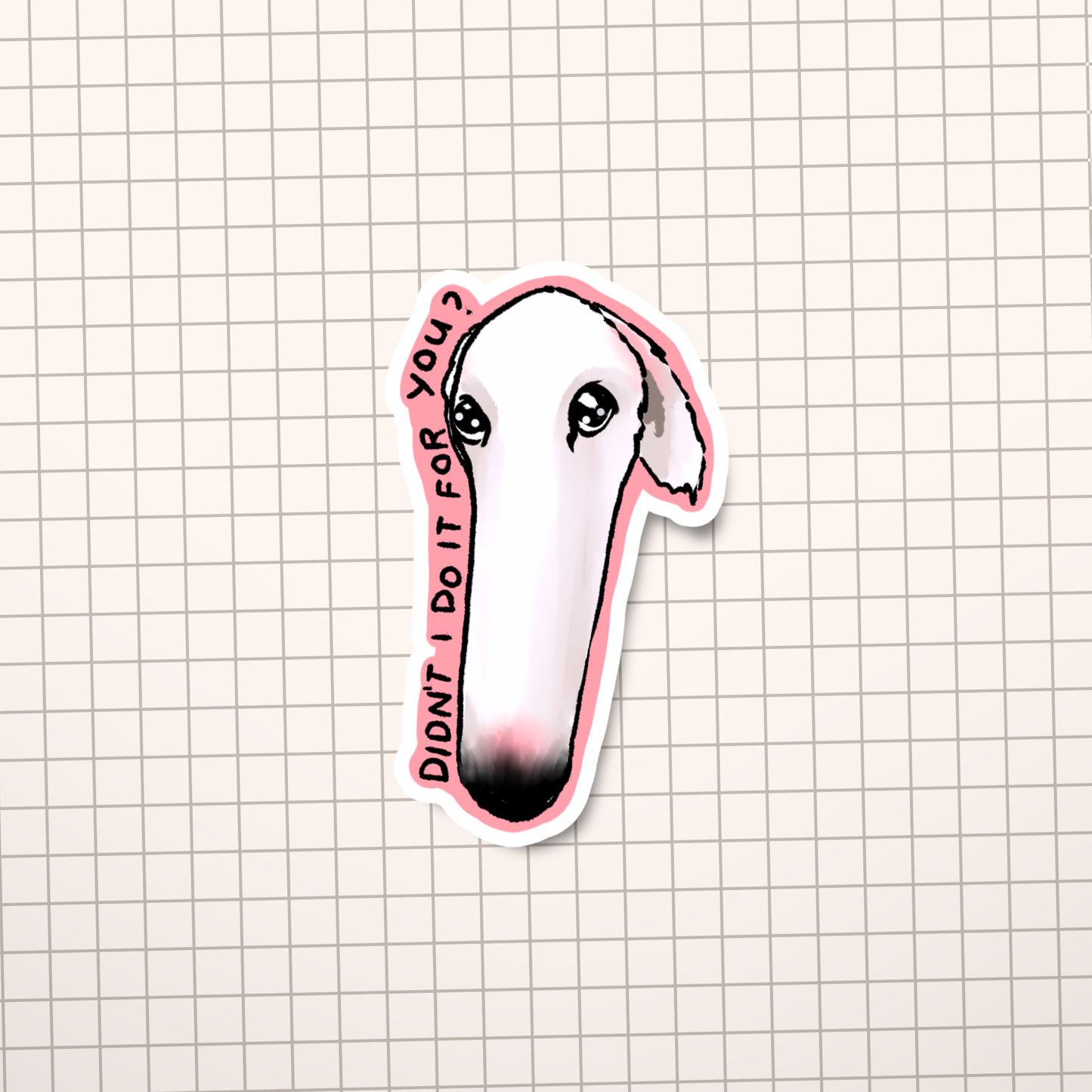Borzoi Dog Meme Sticker