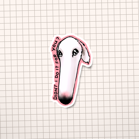 Borzoi Dog Meme Sticker