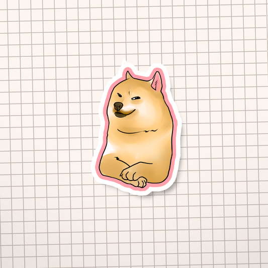 Naughty Dog Meme Sticker