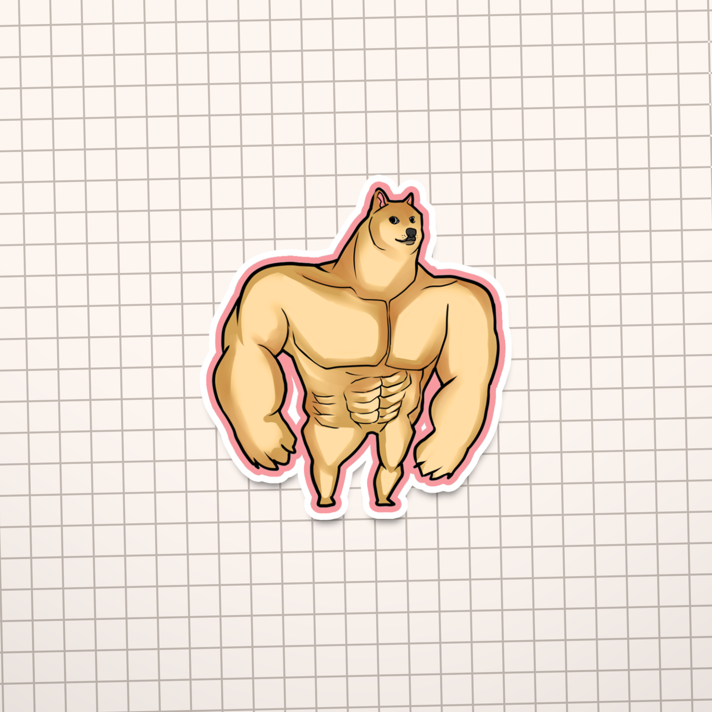 Buff Doge Meme Sticker