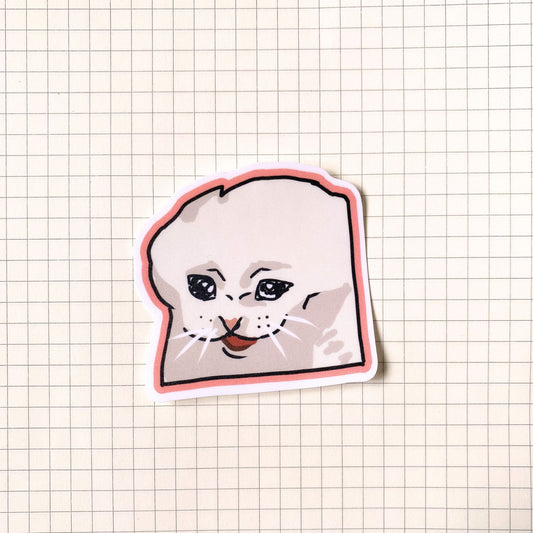 Crying Cat Meme Sticker