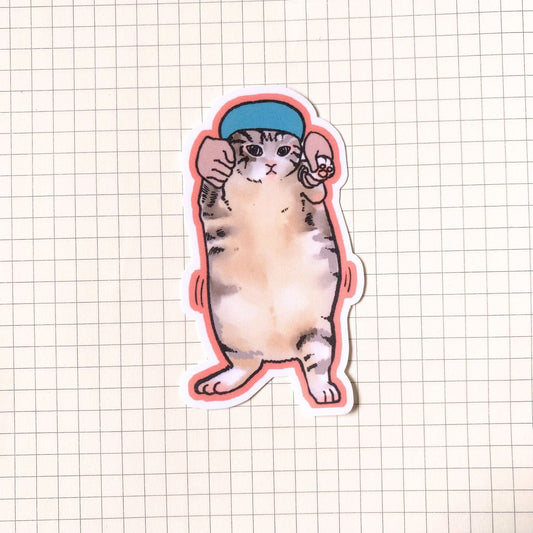 Hey Hey You You Dancing Cat Meme Sticker