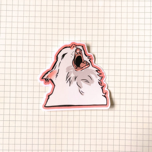 Screaming Cat Meme Sticker