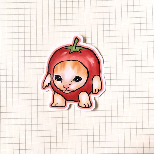 Tomato Cat Meme Sticker